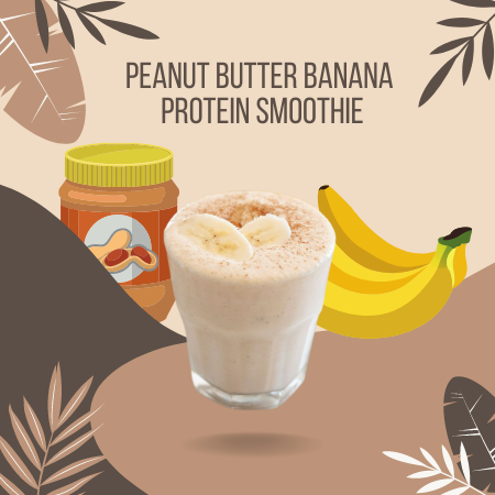 peanut butter banana protein smoothie