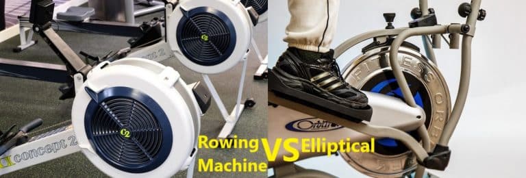 rowing machine vs elliptical machine