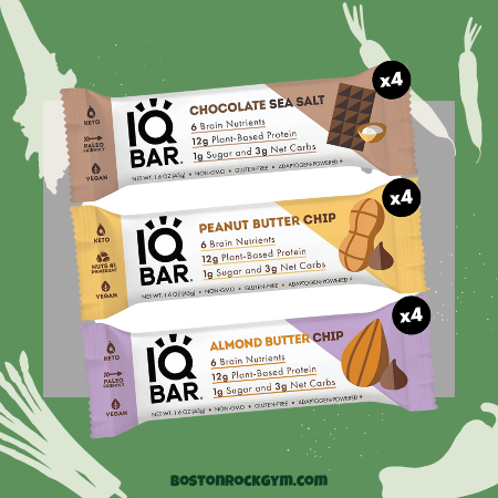 IQ Vegan Protein Bars - 160 calories