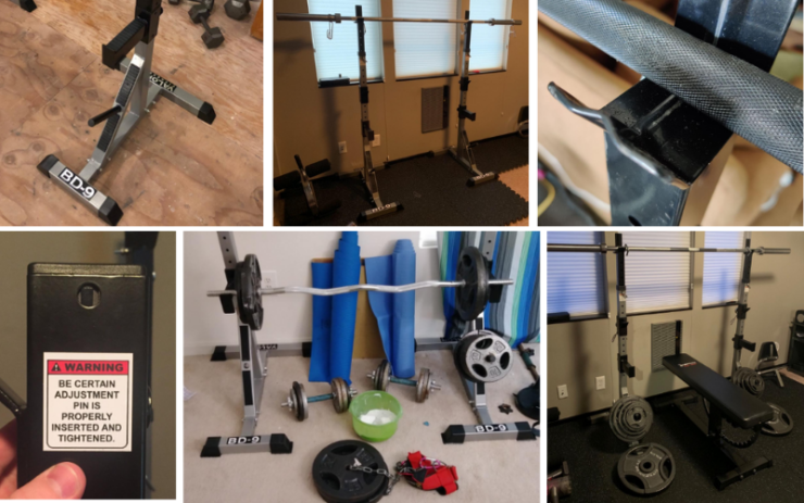 Valor Fitness BD Independent Bench Press and Squat Rack Stands