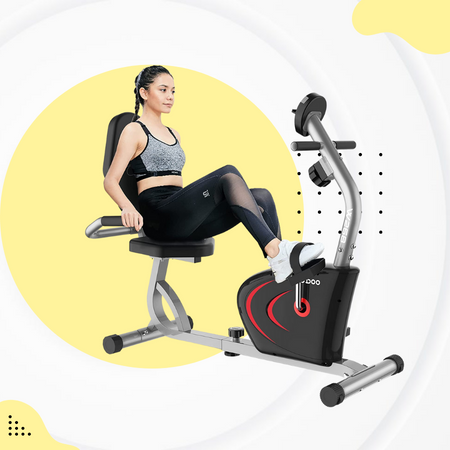 Pooboo Recumbent Exercise Bike