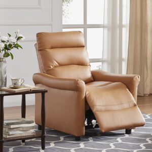 SETORE Recliner Chair Breathable PU Leather Manual Single Sofa