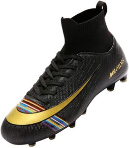 YUKTOPA Men’s Football Boots Boy's High-Top Sock Shoes