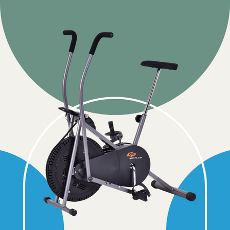 2 in 1 Elliptical Fan Bike from Goplus, Central Handlebar Model