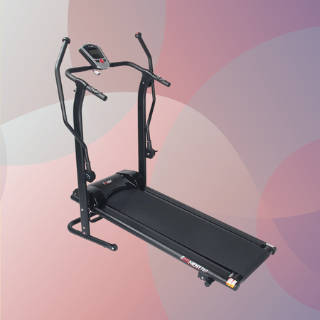 EFITMENT Adjustable Incline Magnetic Manual Treadmill
