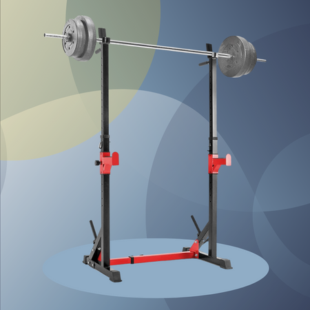 Doeplex Adjustable Squat Rack Exercise Stand