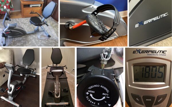 EXERPEUTIC Weight Capacity Recumbent Exercise Bike