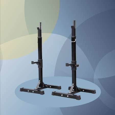 Yaheetech Adjustable Standard Solid Steel Squat Stands