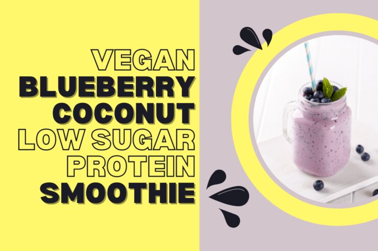 blueberry coconut vegan smoothie