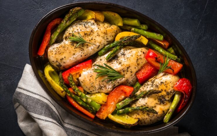 chicken and veggies